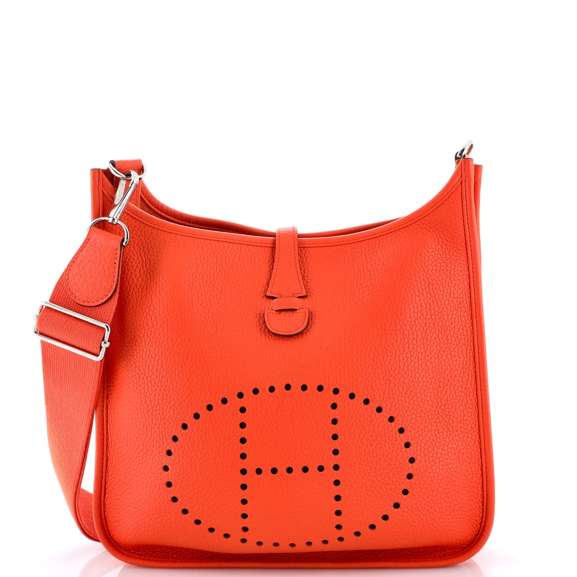 Pre-Owned Hermes Evelyne Bag Gen III Clemence PM, Main, color, 
