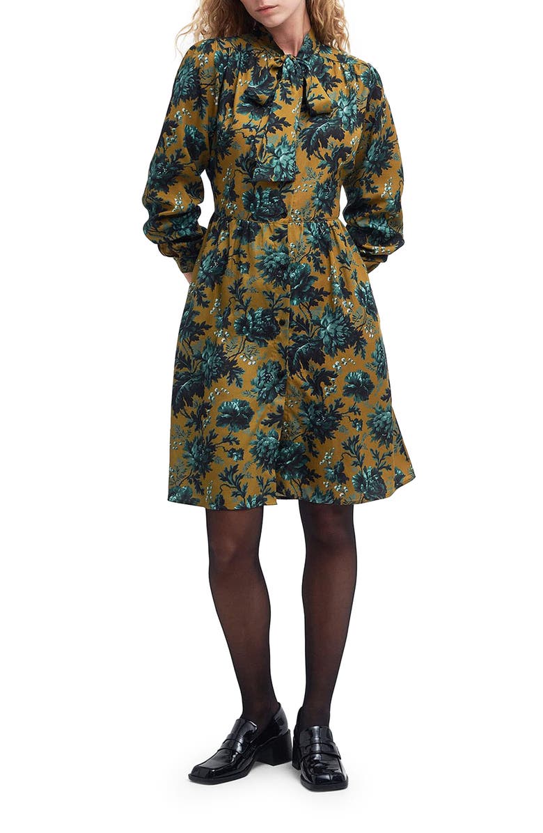 Barbour Queensbridge Floral Long Sleeve Shirtdress, Main, color, 