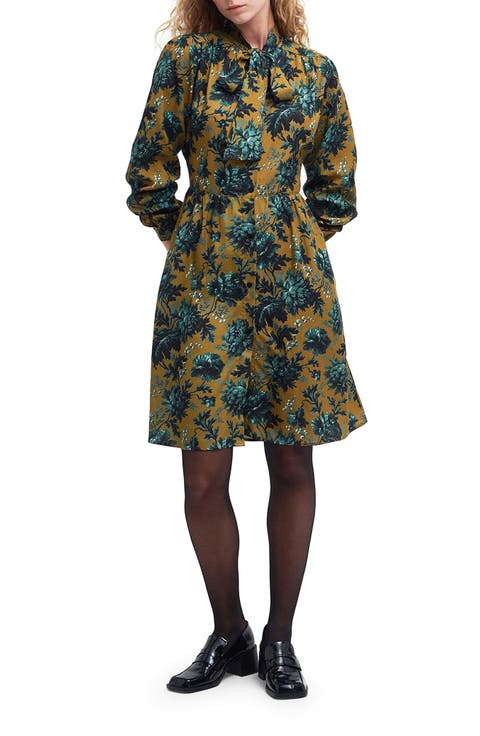 Queensbridge Floral Long Sleeve Shirtdress