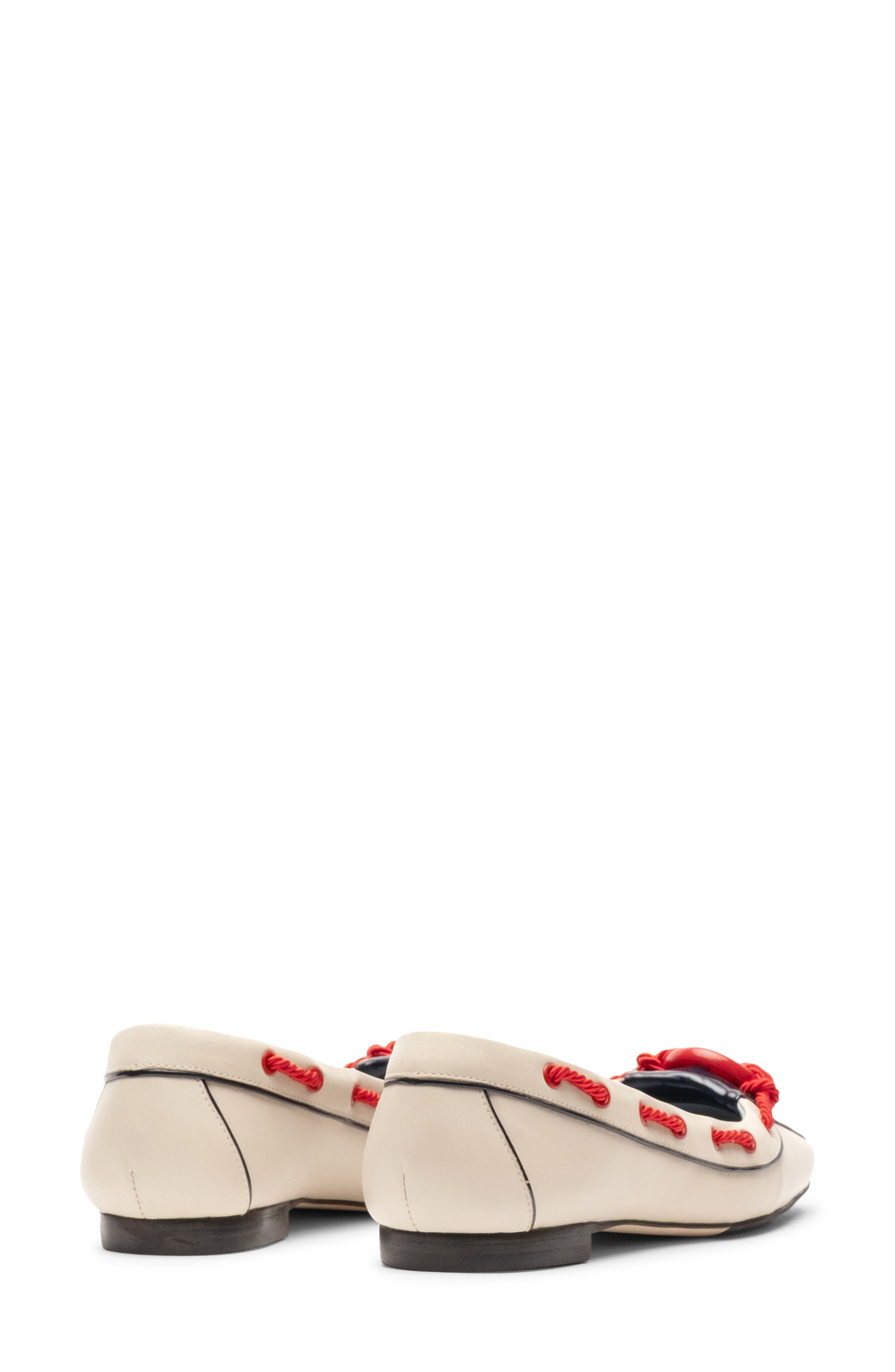 Frances Valentine McCoy Boat Shoe, Alternate, color, Oyster/ Navy