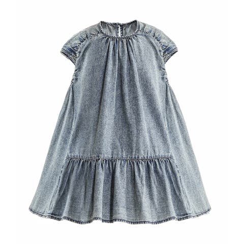 Denim Tiered Dress