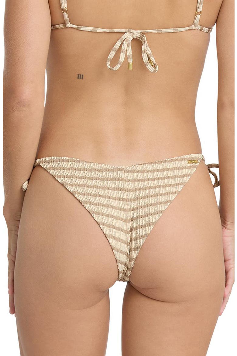 Wavey Daze Tanga Bikini Bottoms, Alternate, color, COBBLESTONE