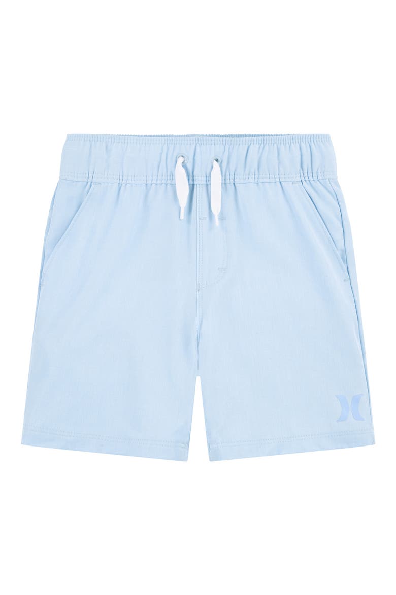 Kids' Stretch Heathered Hybrid Shorts, Main, color, BLUE ICE