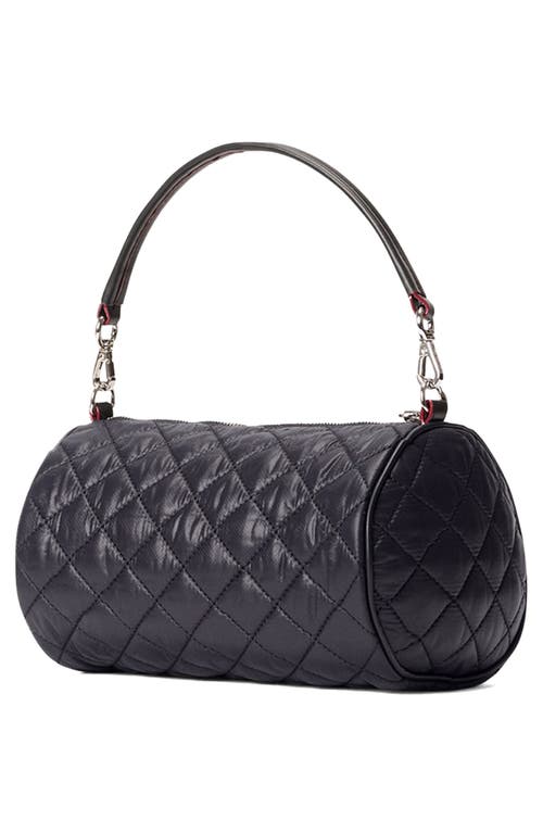 Mz Wallace Crosby Quilted Nylon Barrel Crossbody Bag