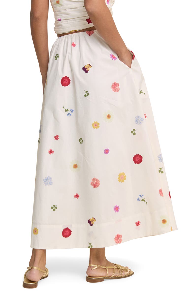Nobody's Child Kitty Floral Maxi Skirt, Alternate, color, White