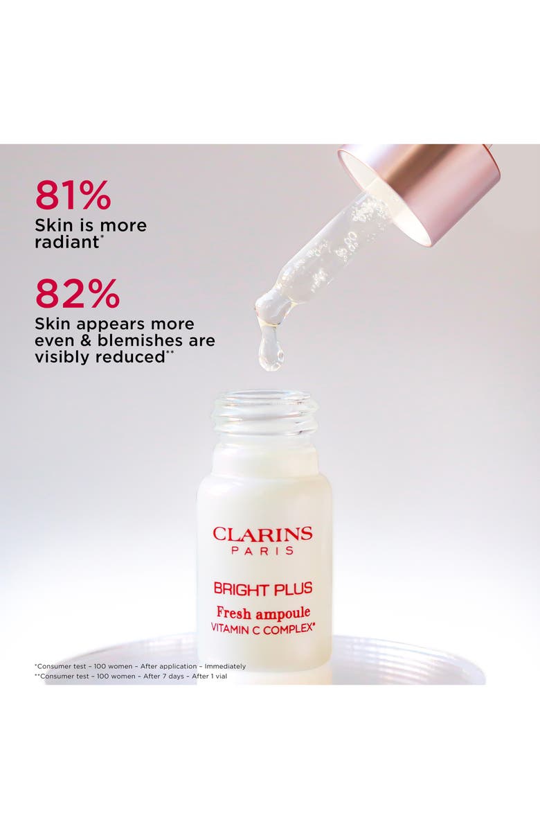 Clarins BRIGHT PLUS Fresh Ampoule 15% Vitamin C Serum, Alternate, color, 