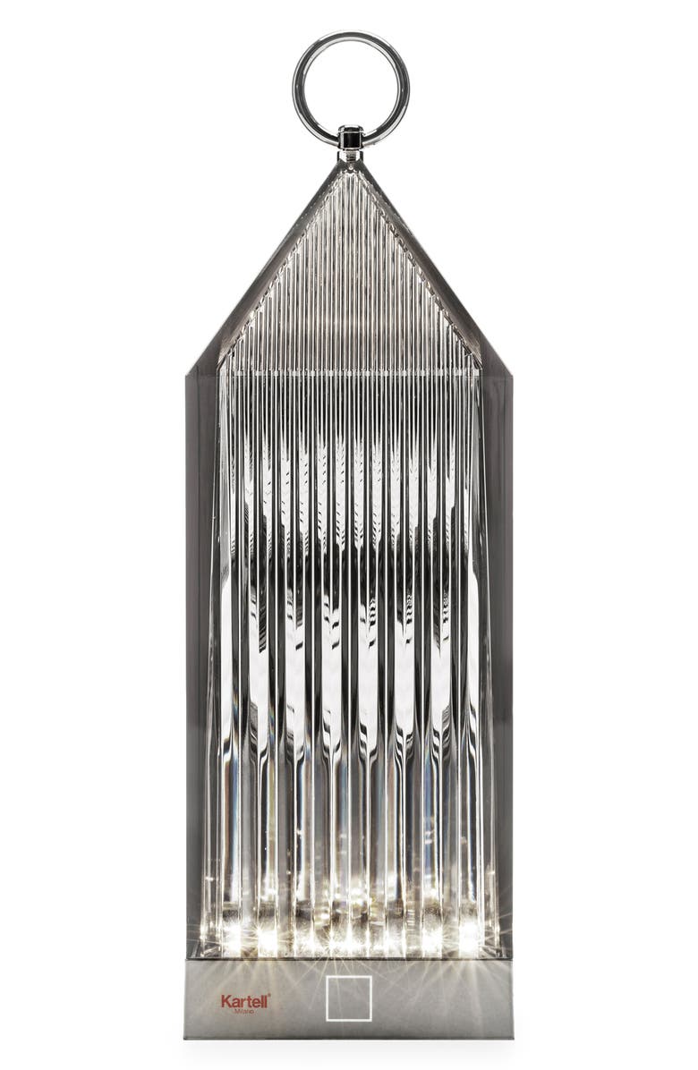 Kartell Lantern Rechargeable Lamp, Alternate, color, Smoke