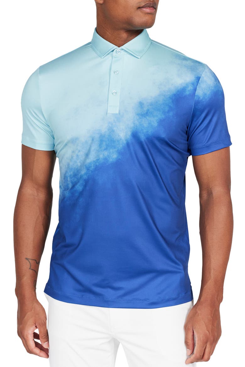 Ruxton Ombré Performance Golf Polo, Main, color, LIMOGES