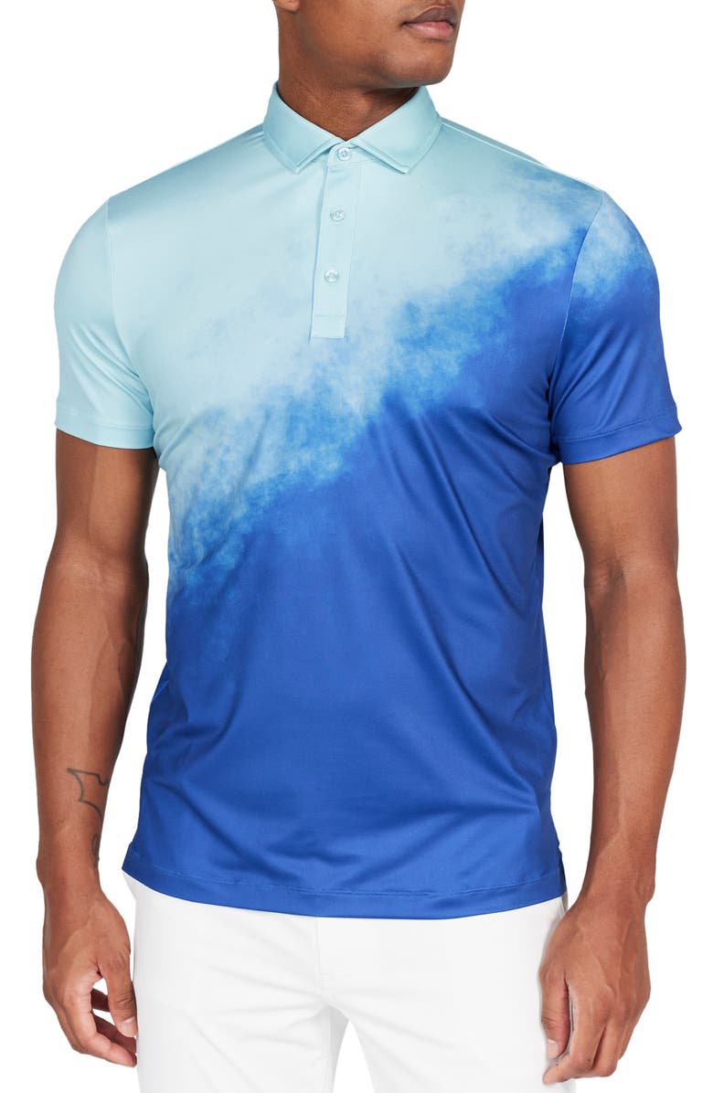 Redvanly Ruxton Ombré Performance Golf Polo, Main, color, 