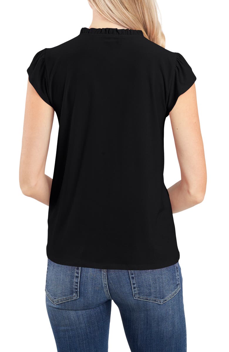 CeCe Flutter Sleeve Stretch Crepe Top, Alternate, color,