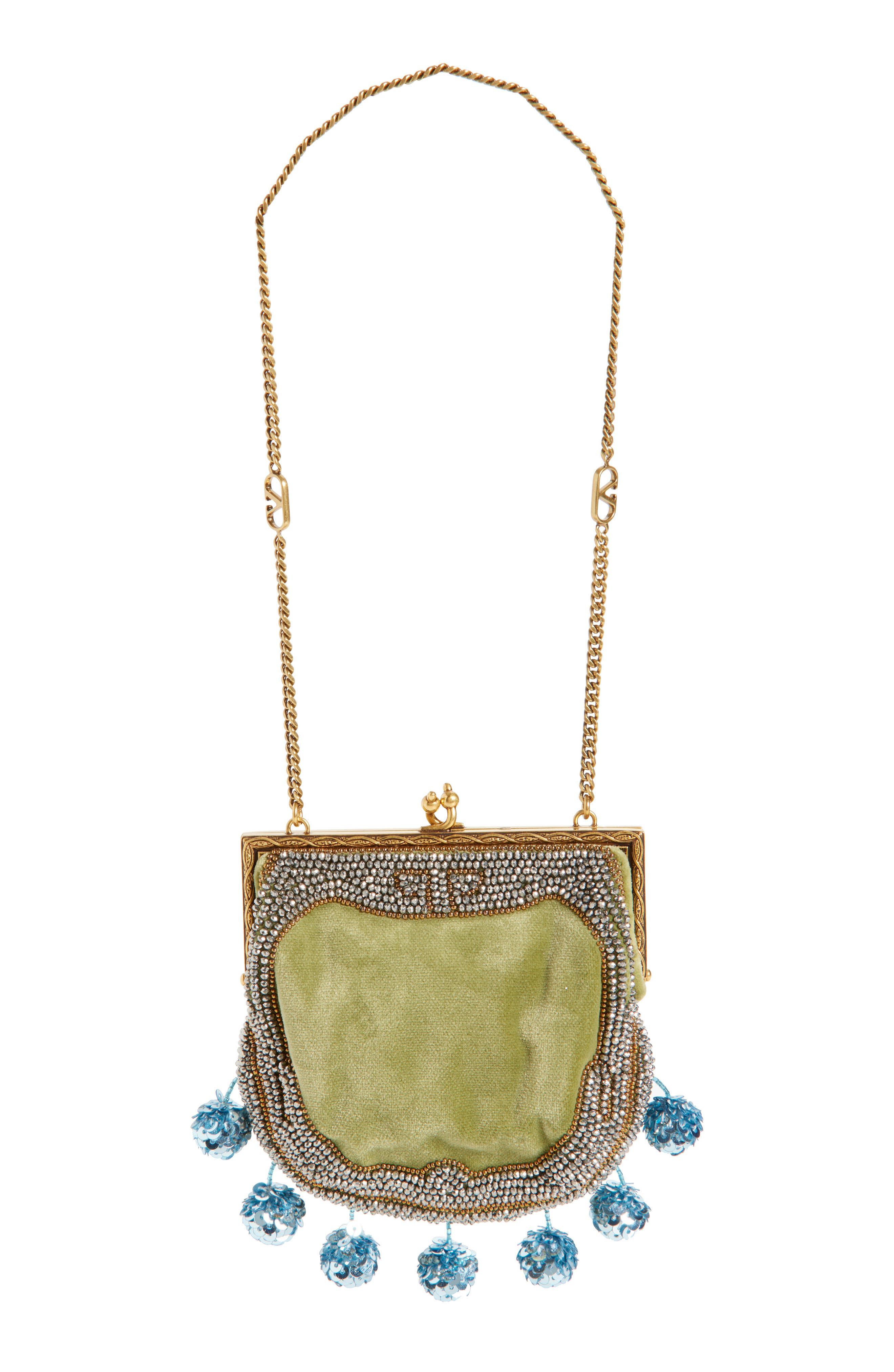 Valentino Garavani Nellcôte Fairy Tales Beaded Minaudiere, Alternate, color, 