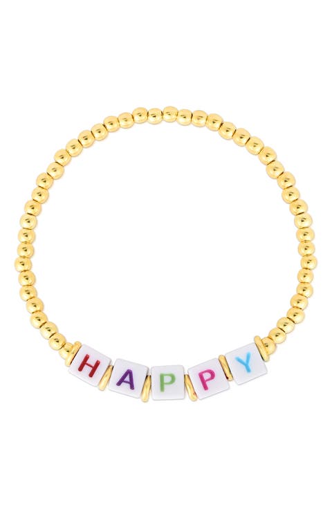 Happy Stretch Beaded Bracelet