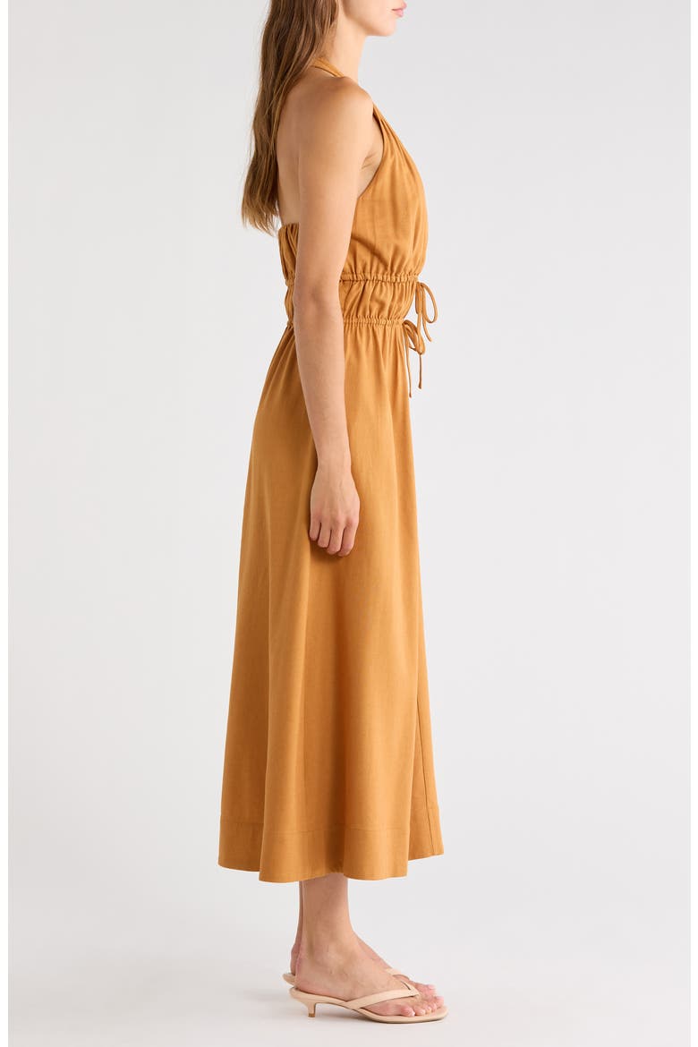 Alysha Halter Midi Dress, Alternate, color, MONARCH