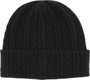 Trafalgar The Windsor Merino Wool Cable Knit Beanie