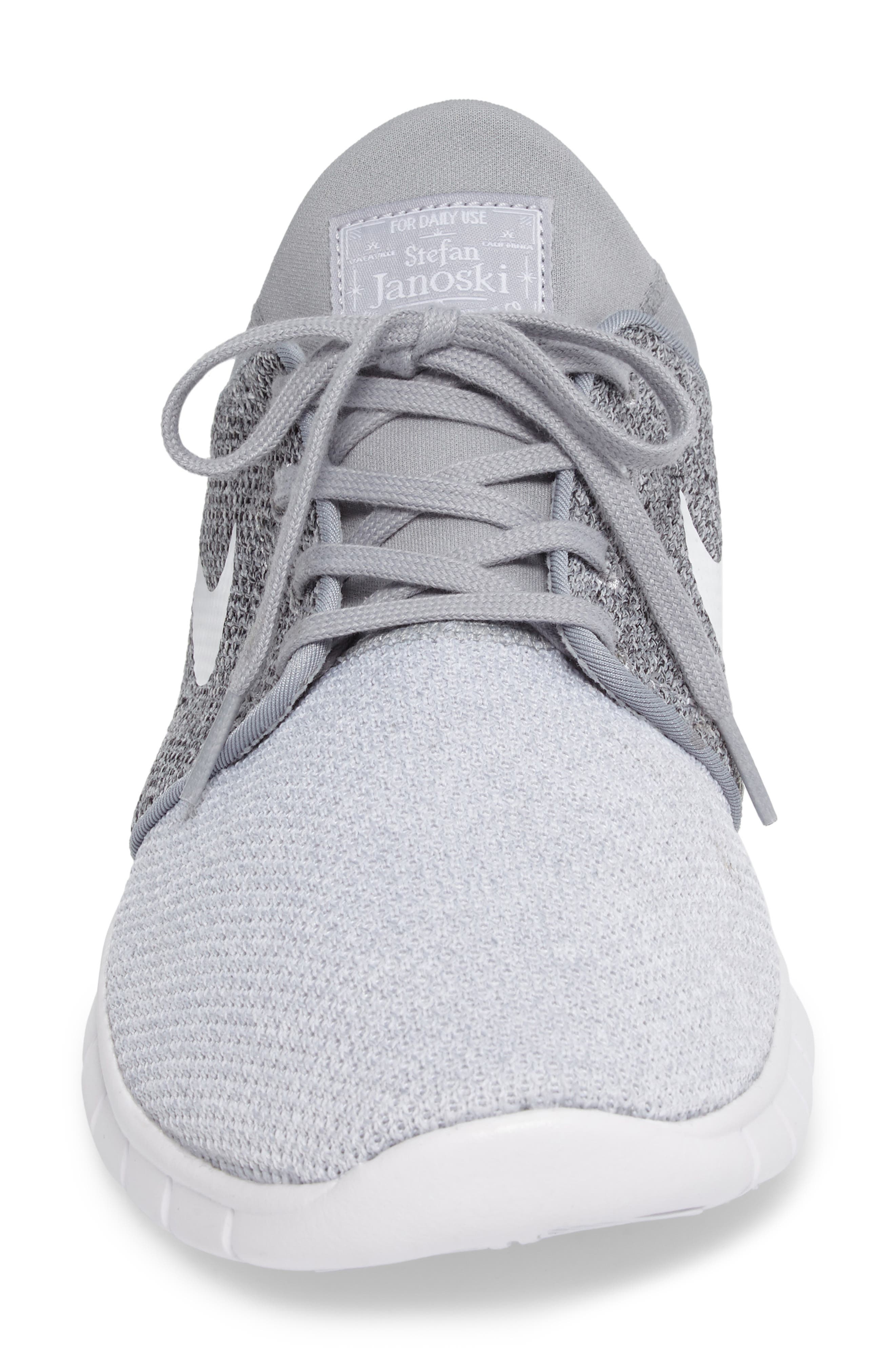 'Stefan Janoski - Max SB' Skate Shoe, Alternate, color, GREY/ WHITE/ PLATINUM