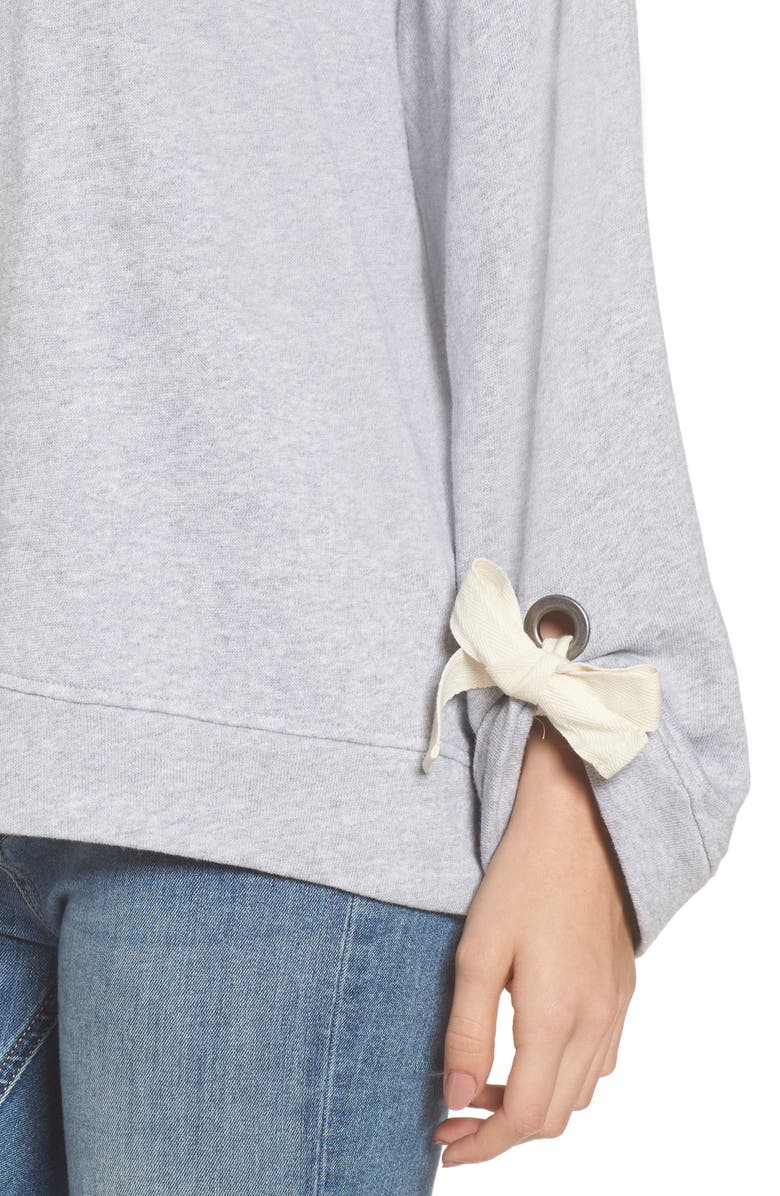 Splendid Tie Sleeve Sweater, Alternate, color,