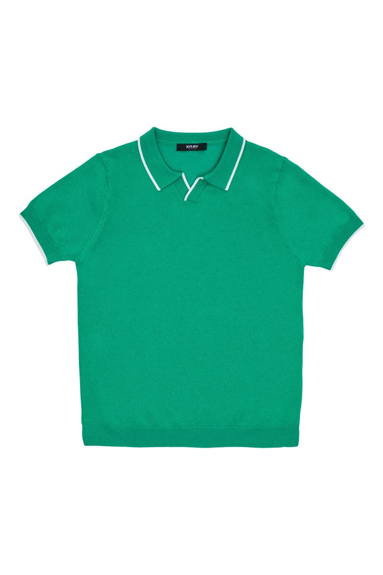 Kids' Johnny Collar Polo Sweater, Main, color, SAGE