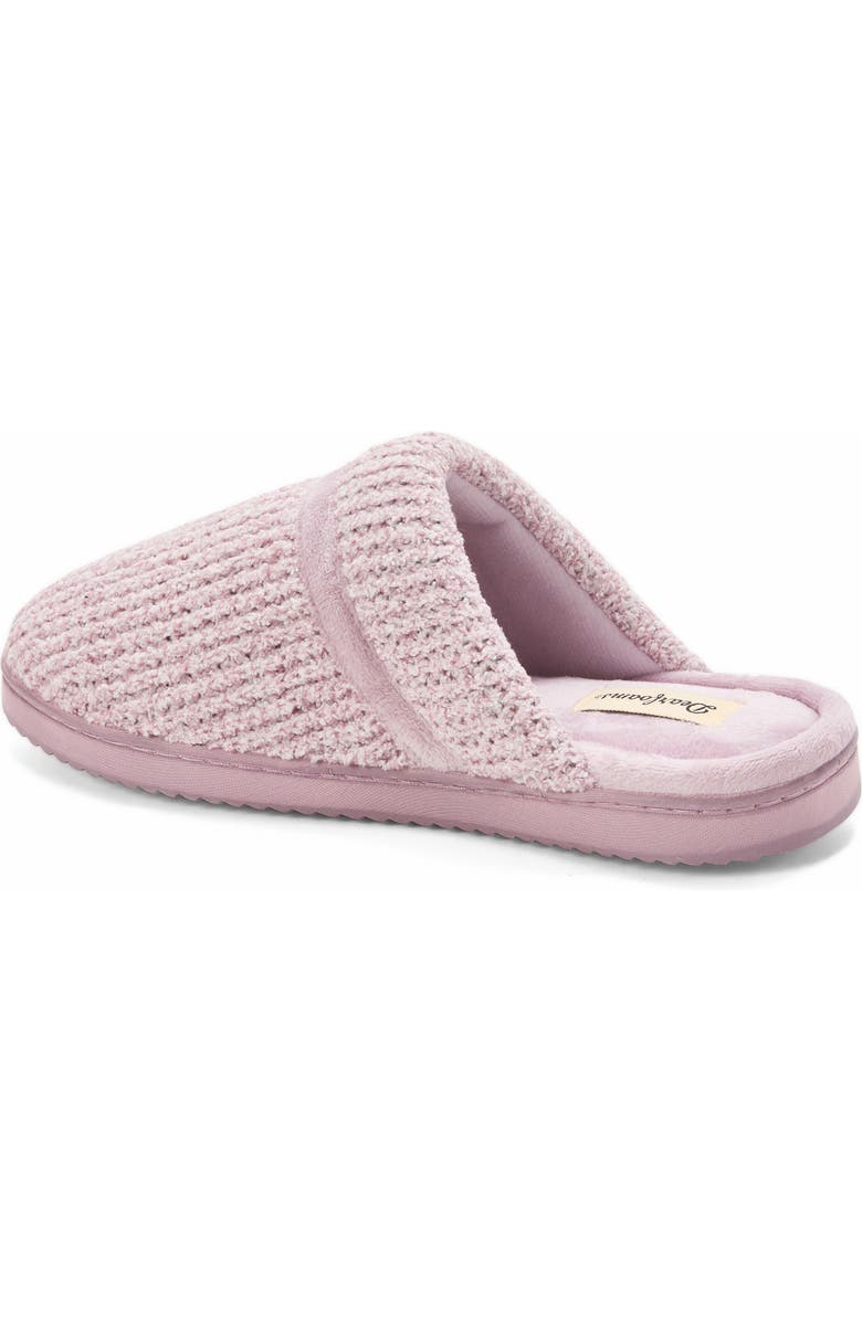 DEARFOAMS Serena Marled Chenille Scuff House Slipper, Alternate, color, Frosted Plum