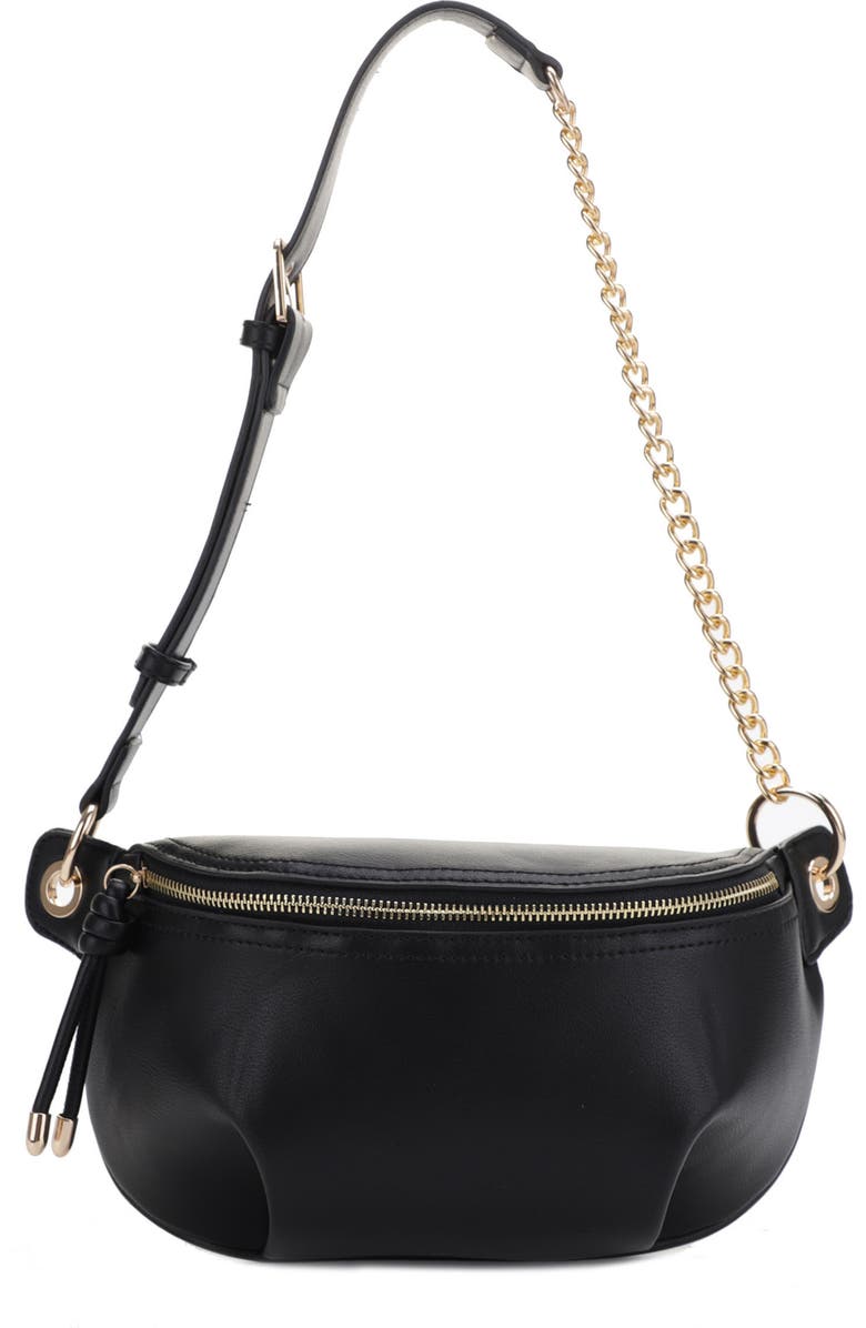 Mali + Lili Evelyn Vegan Leather Belt Bag, Main, color,