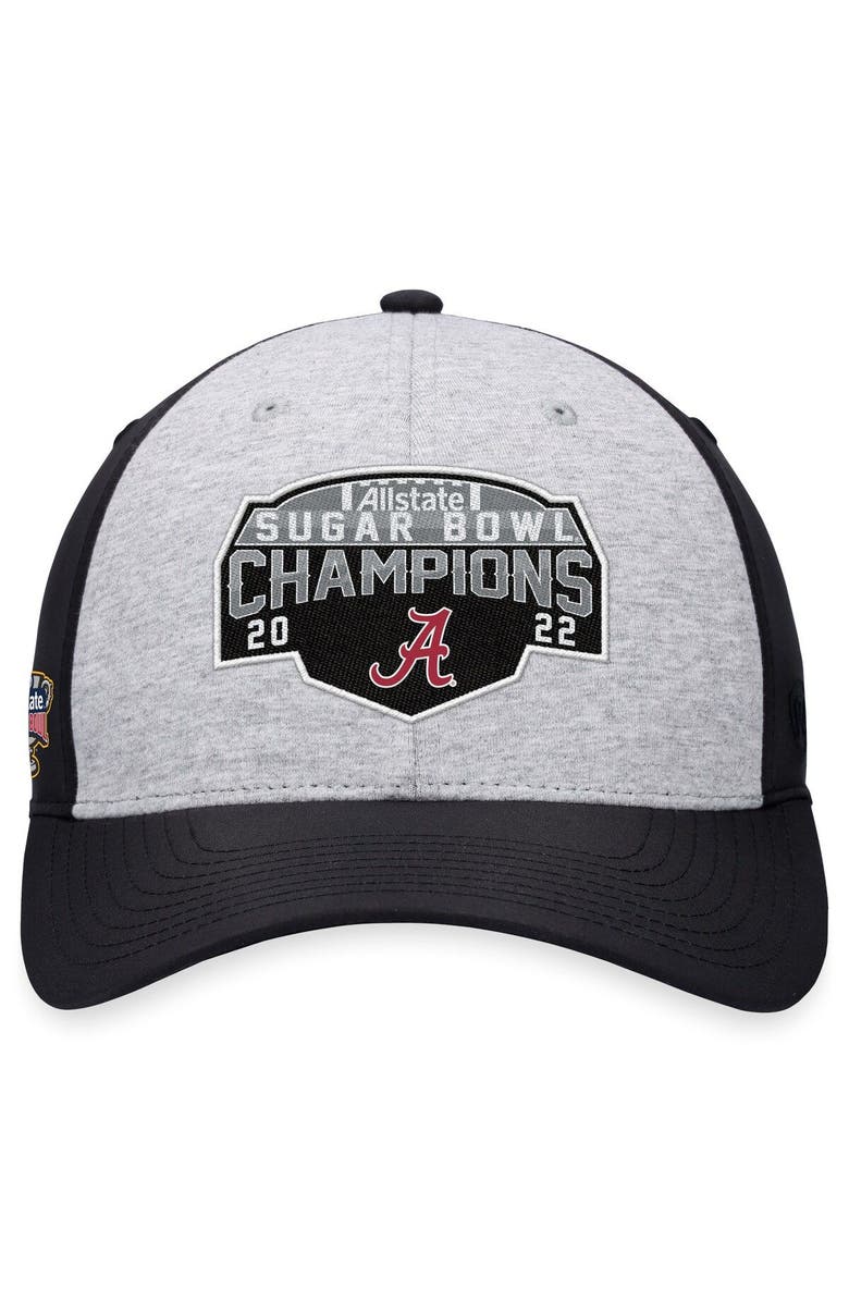 TOP OF THE WORLD Men's Top of the World  Heather Gray Alabama Crimson Tide 2022 Sugar Bowl Champions Adjustable Hat, Alternate, color, 