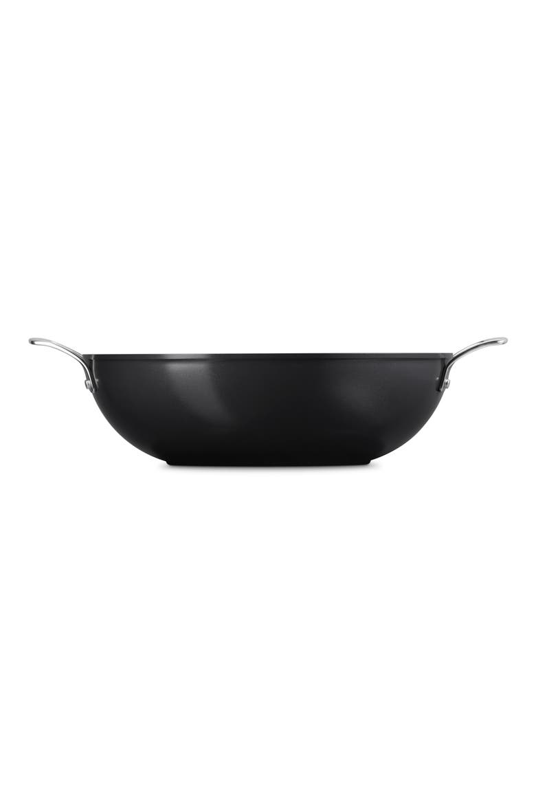 Essential Nonstick Ceramic Wok, Alternate, color, BLACK SILVER