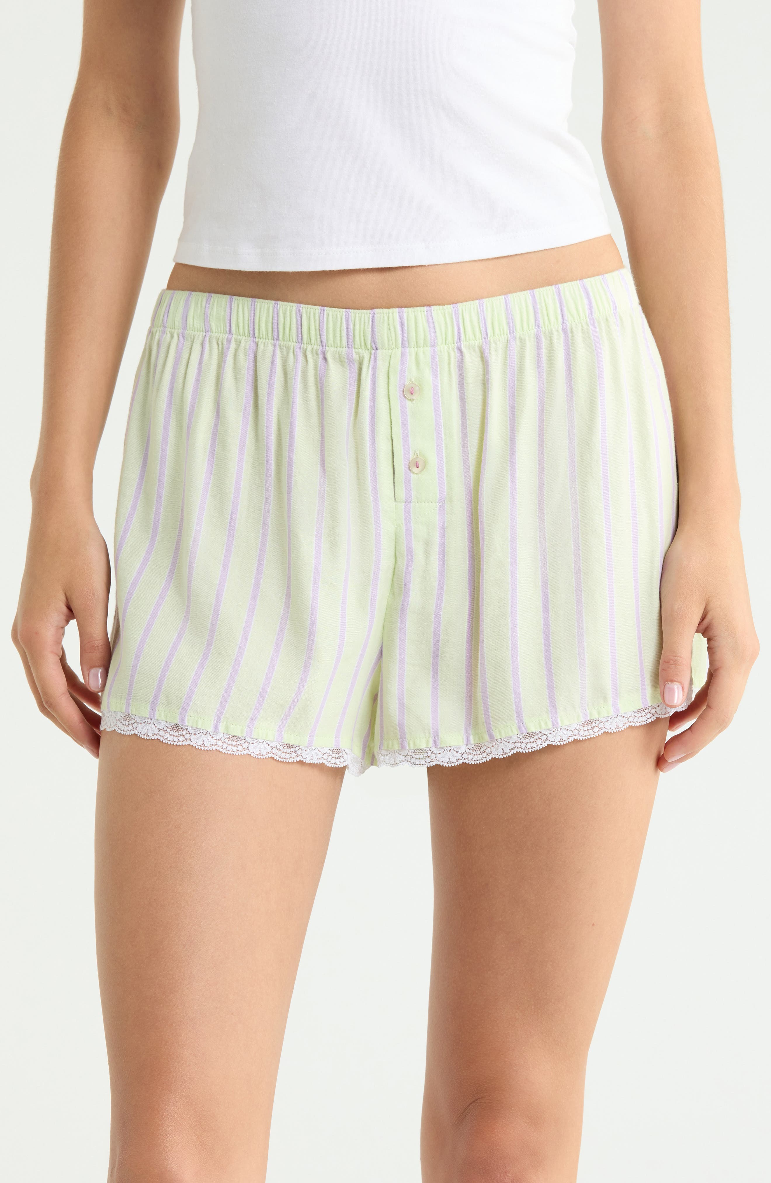 GREEN- PURPLE BISOU STRIPE