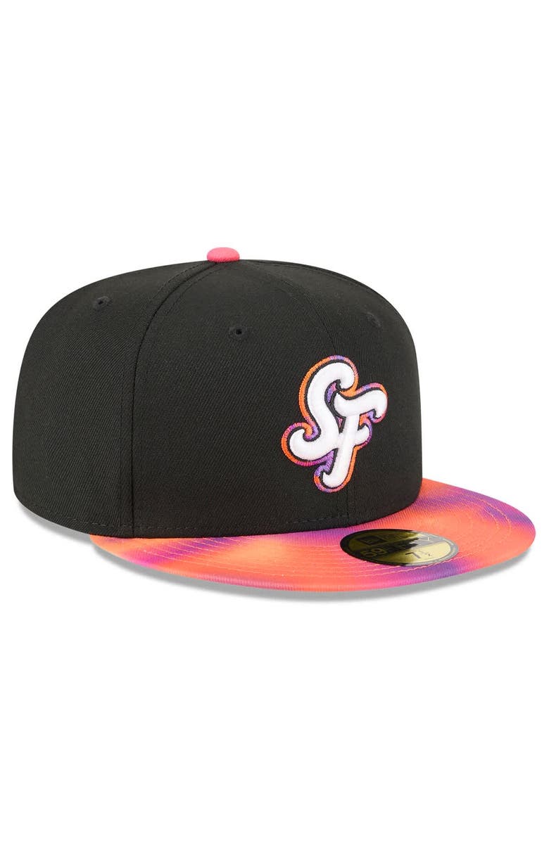 New Era Men's New Era Black/Orange San Francisco Giants 2025 City Connect 59FIFTY Fitted Hat, Alternate, color, Black
