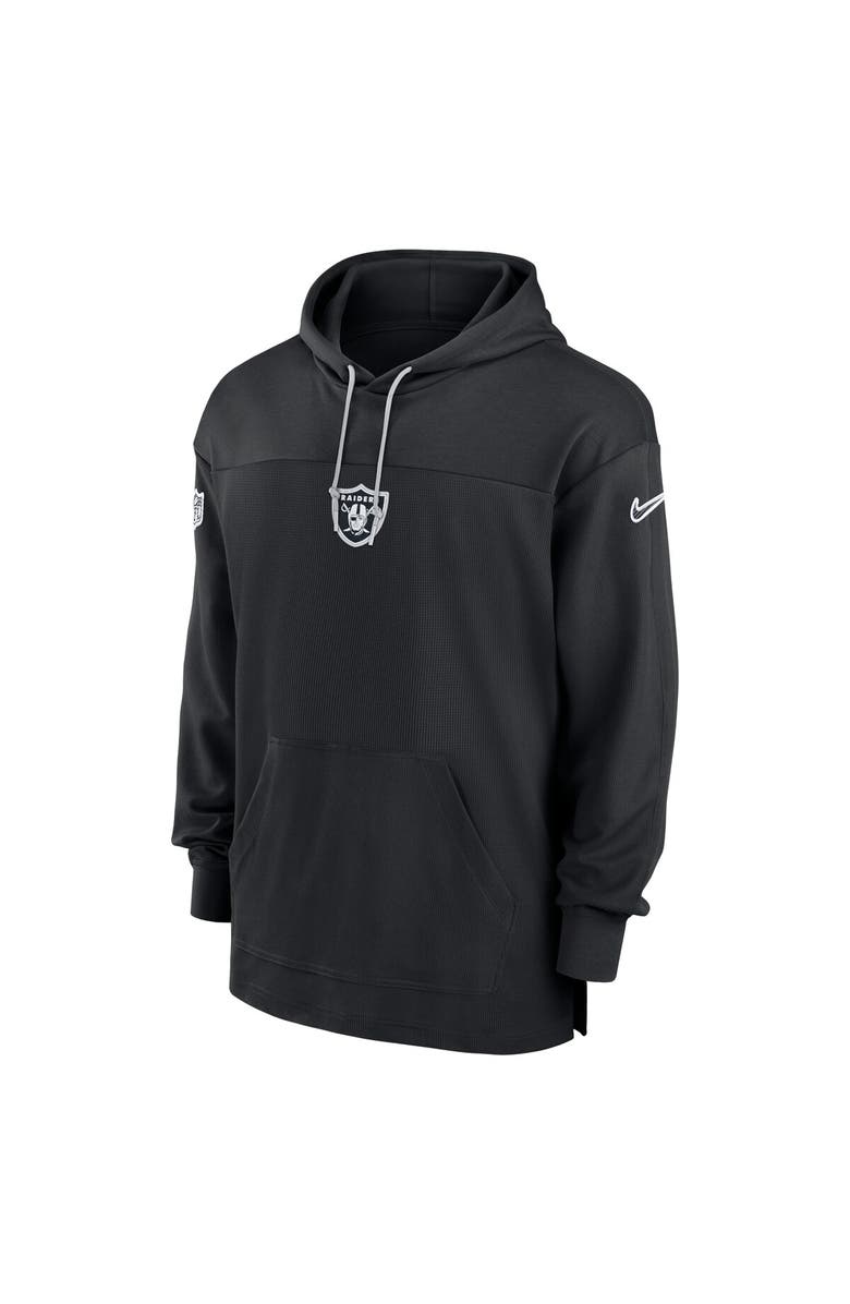 Nike Men's Nike Black Las Vegas Raiders Sideline Jersey Performance Pullover Hoodie, Alternate, color, Black