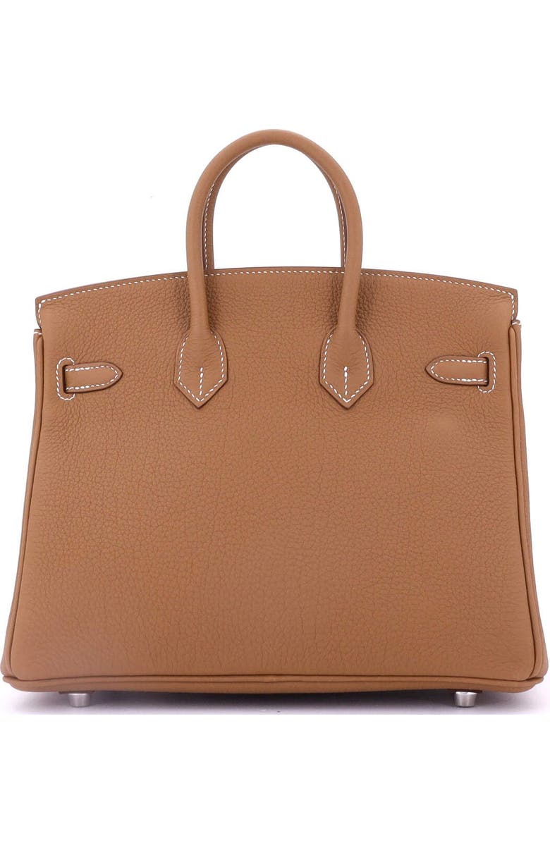 Pre-Owned Hermes Birkin Handbag Brown Togo with Palladium Hardware 25, Alternate, color,