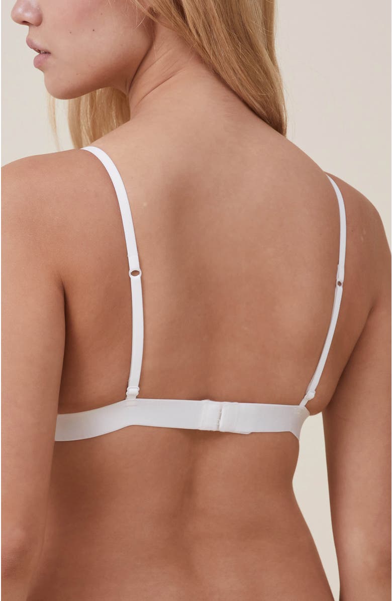 COTTON ON BODY Women's Everyday Lace Triangle Padded Bralette, Alternate, color, Cream