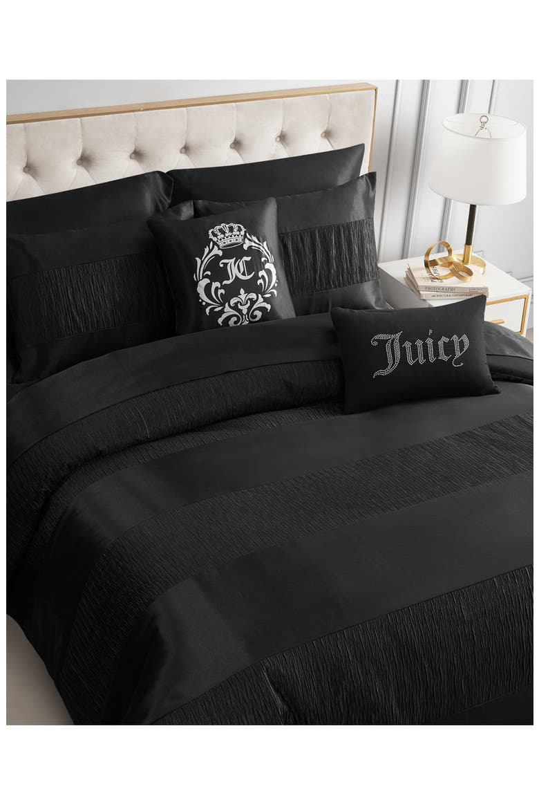 Glam Night Comforter Set, Alternate, color, BLACK