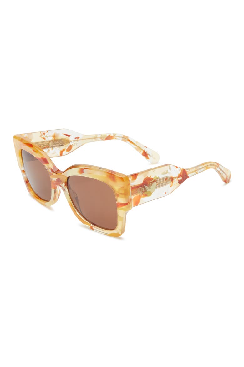 Square Sunglasses, Alternate, color, BRONZE BRONZE BROWN