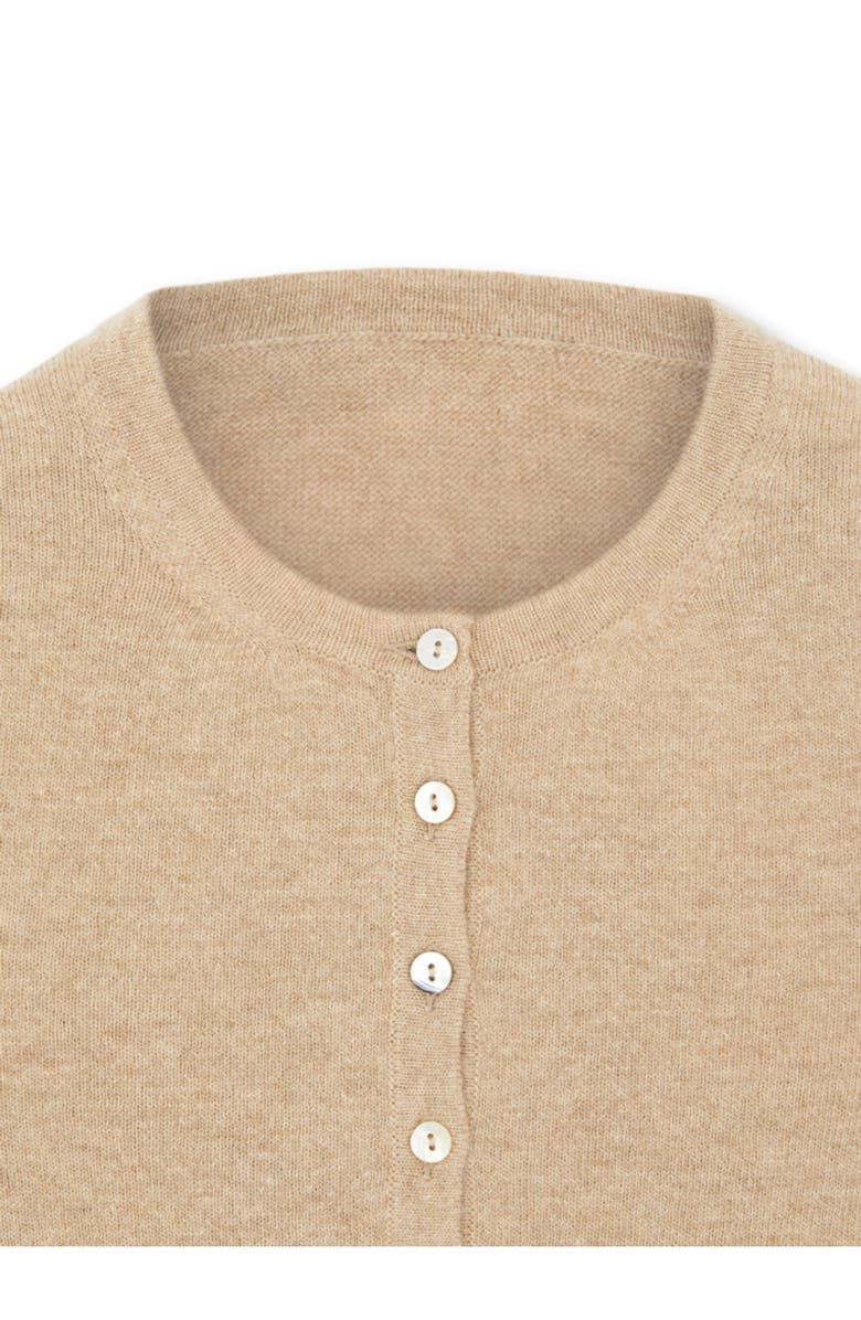 Fortela Lou Merino Wool Henley Knit, Alternate, color, Camel
