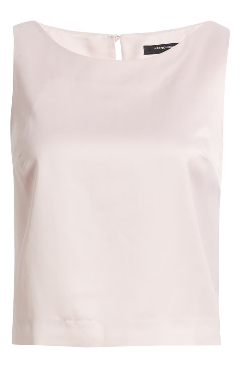 French Connection Velvet Bow Sleeveless Top, Alternate, color,