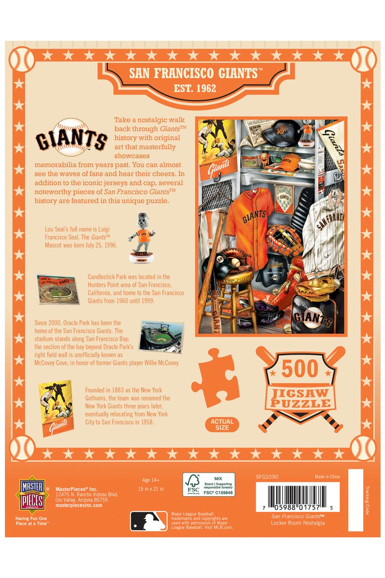 San Francisco Giants Locker 500 Puzzle, Alternate, color, Multicolor