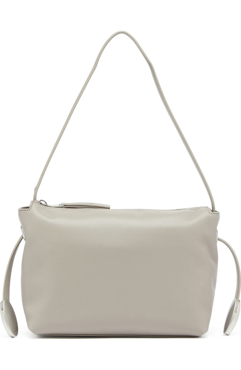 DIESEL<sup>®</sup> D-Rop Leather Shoulder Bag, Main, color, Grey