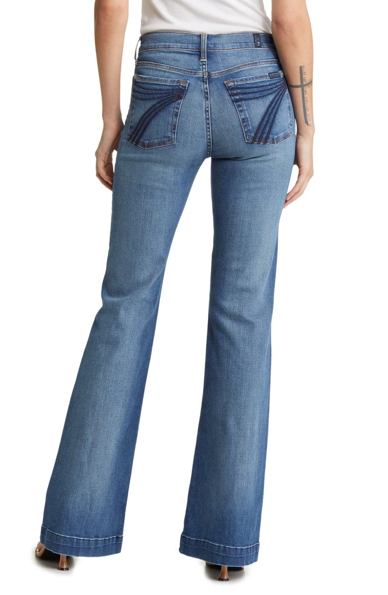 7 For All Mankind Dojo Tailorless Wide Leg Trouser Jeans, Alternate, color, Disautlght