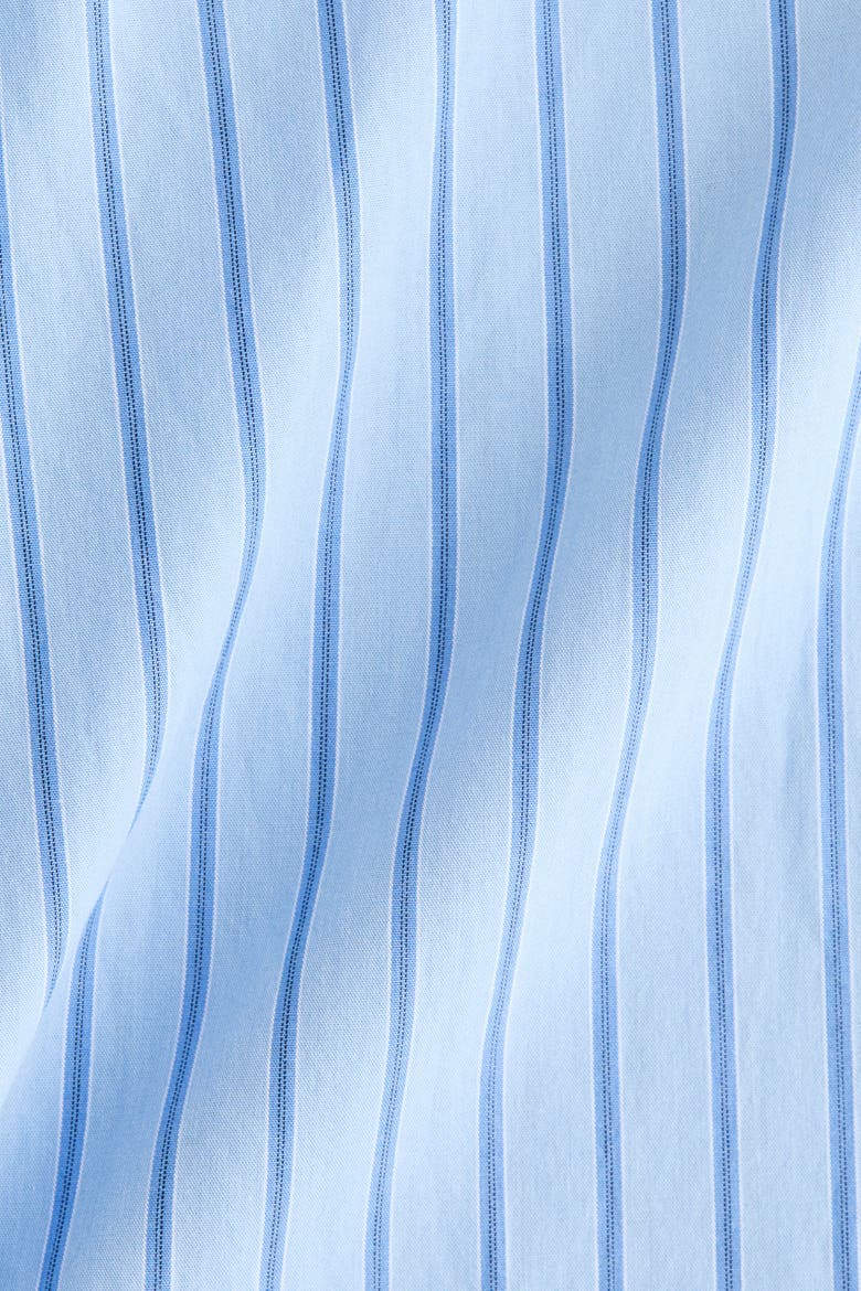 Relaxed-fit Poplin Pants, Alternate, color, Light blue/striped