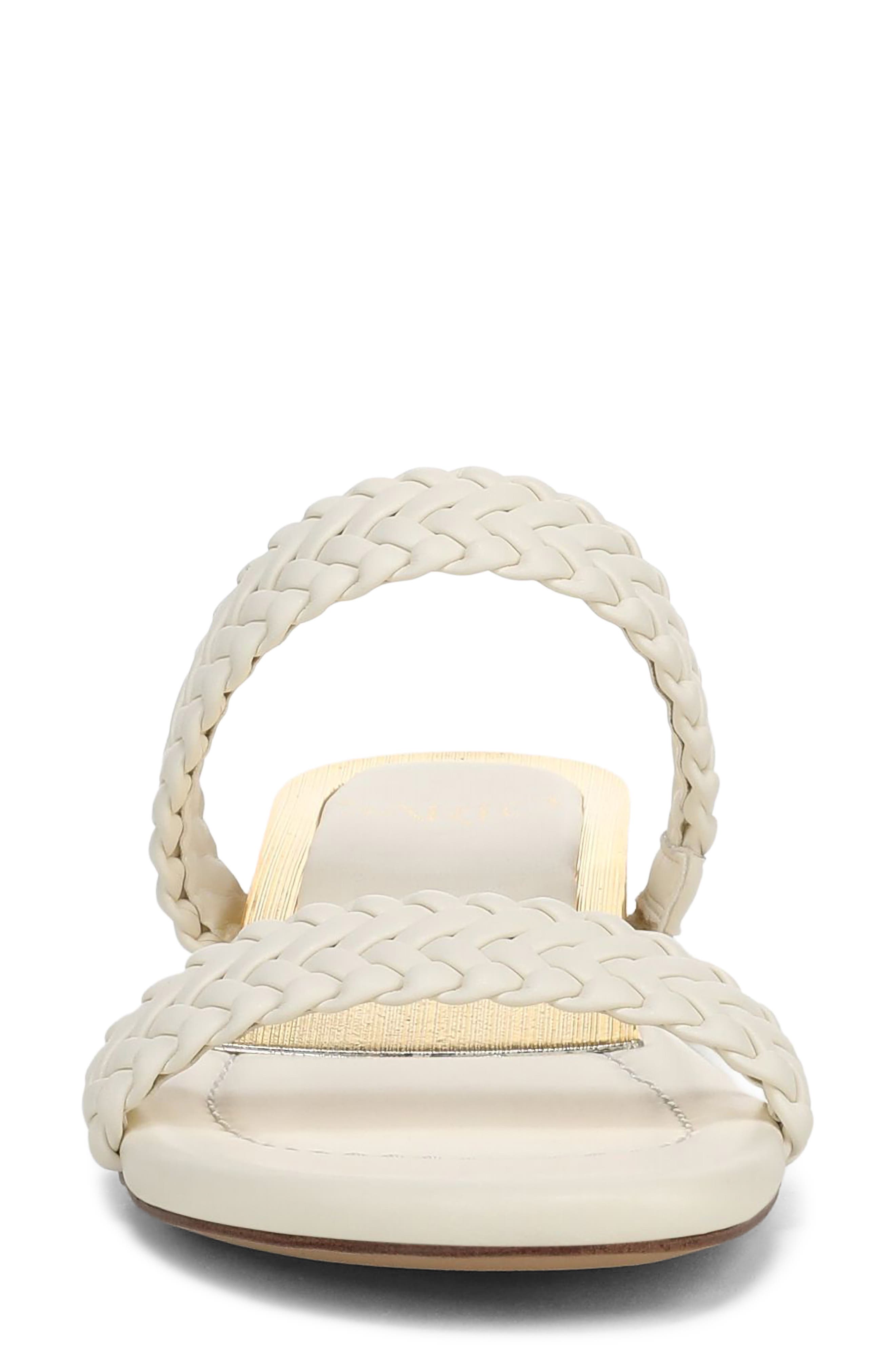 Maggie Two-Strap Wedge Sandal, Alternate, color, MARSHMALLOW