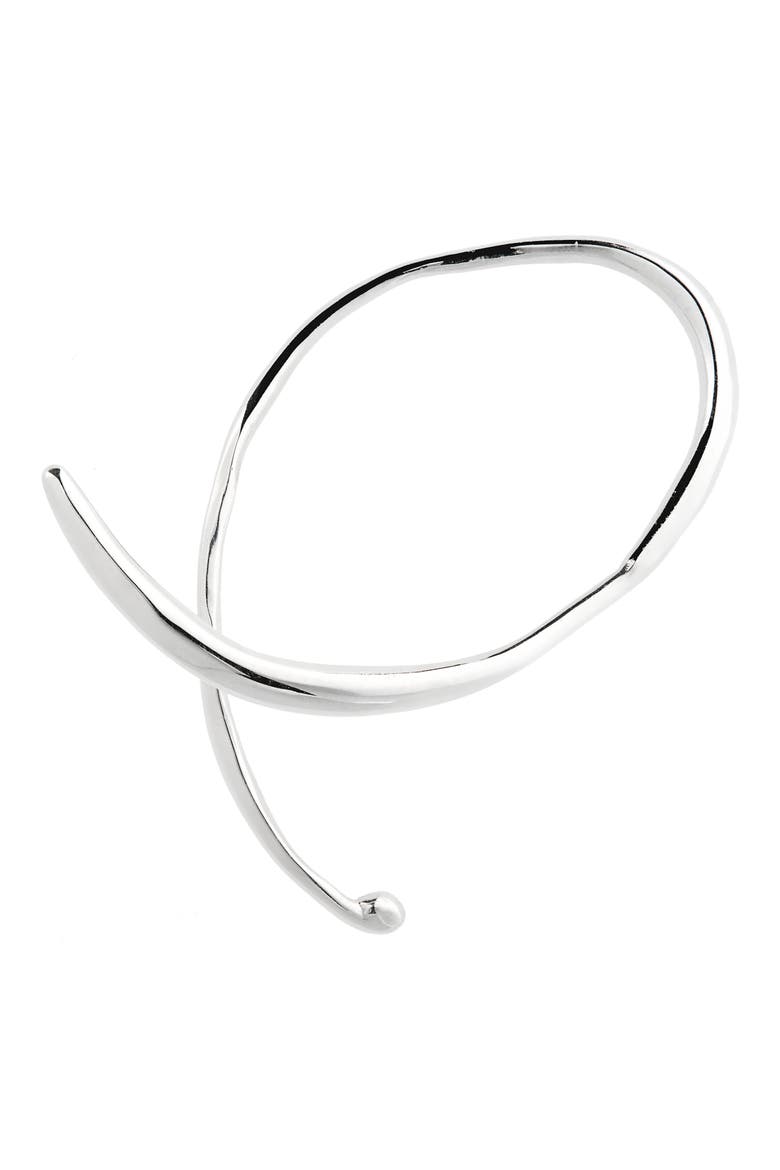 Phase Ear Cuff, Main, color, SILVER