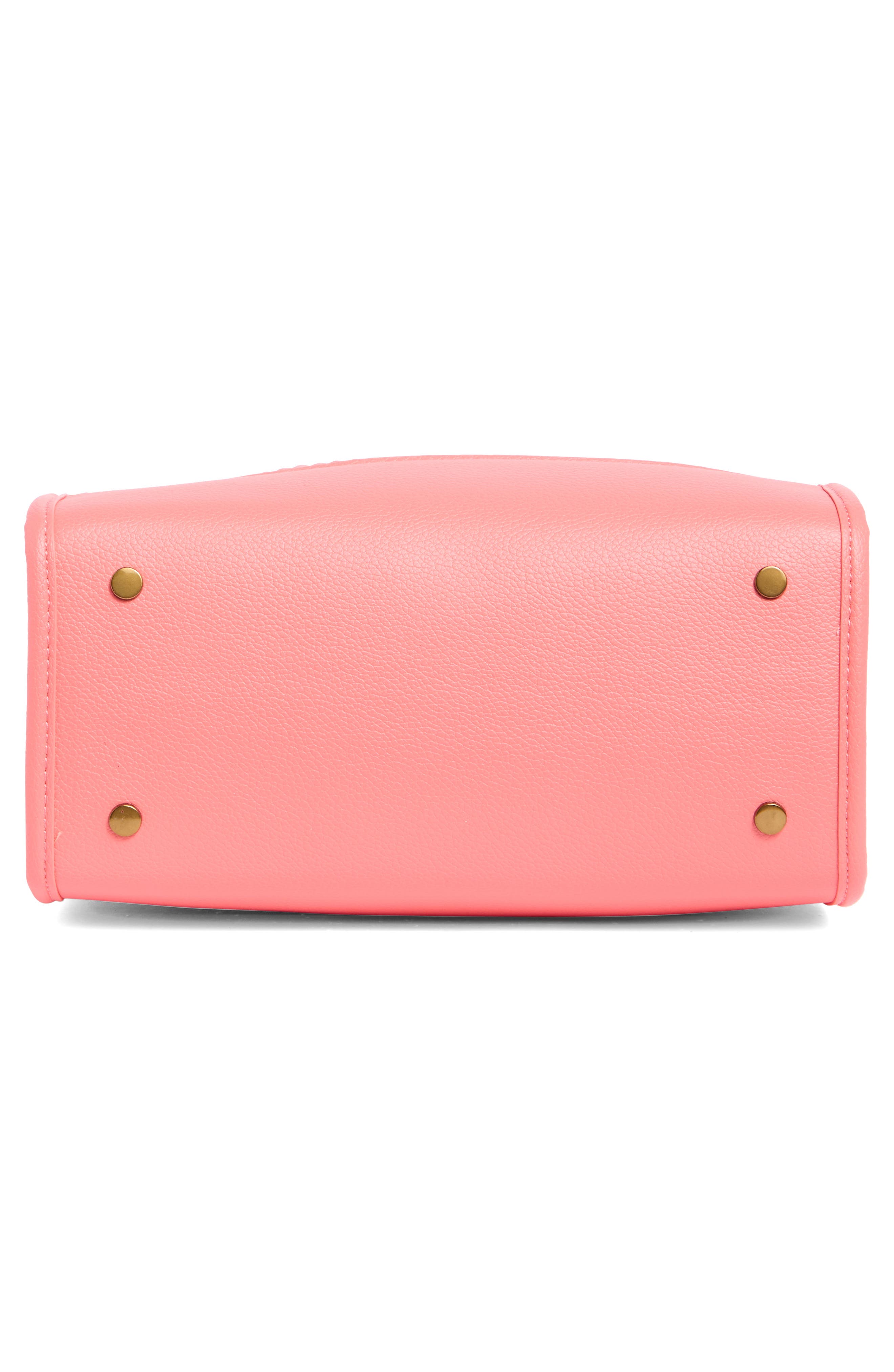 Kurt Geiger London Small Chiswick Raffia Tote, Alternate, color, Open Pink