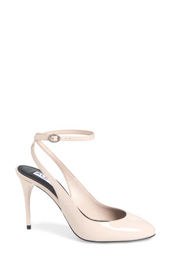 Alaïa Decollete Slingback Ankle Strap Pump In Pink