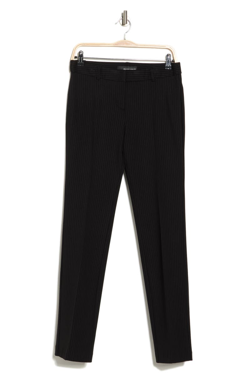 Amanda & Chelsea Pinstripe Slim Knit Pants, Alternate, color, 