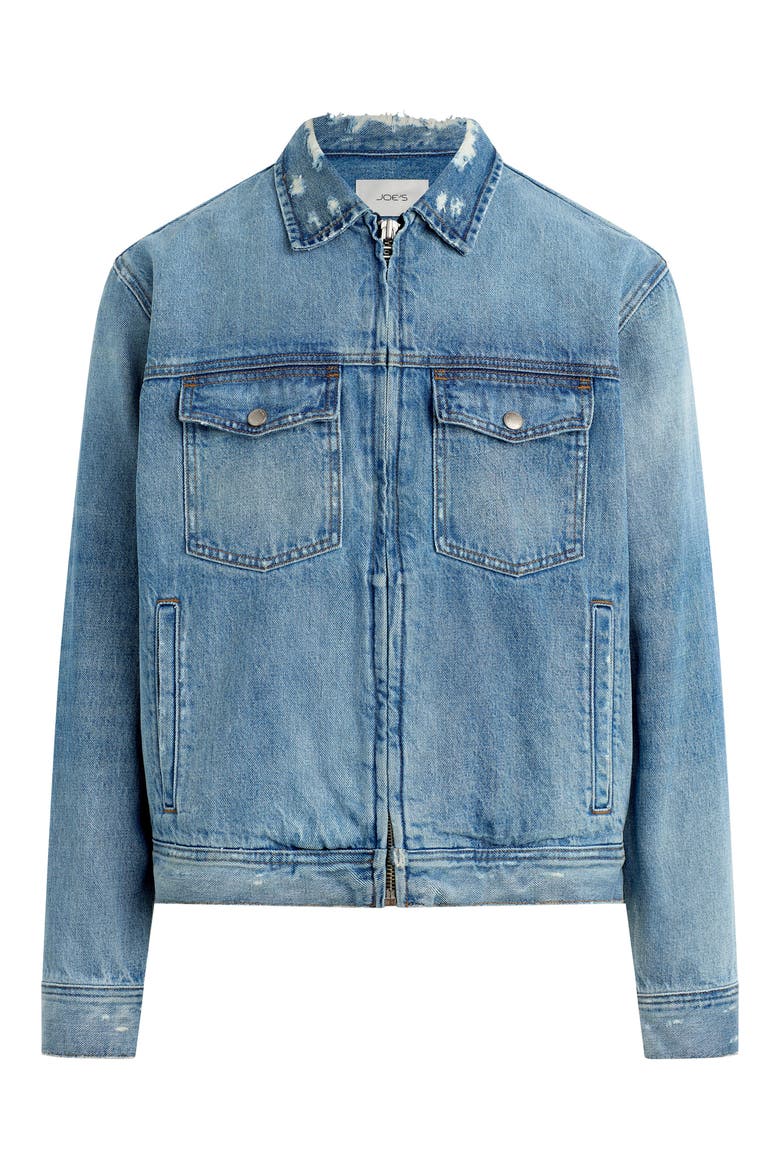 Alan Zip Denim Jacket, Alternate, color, TUJUNGA