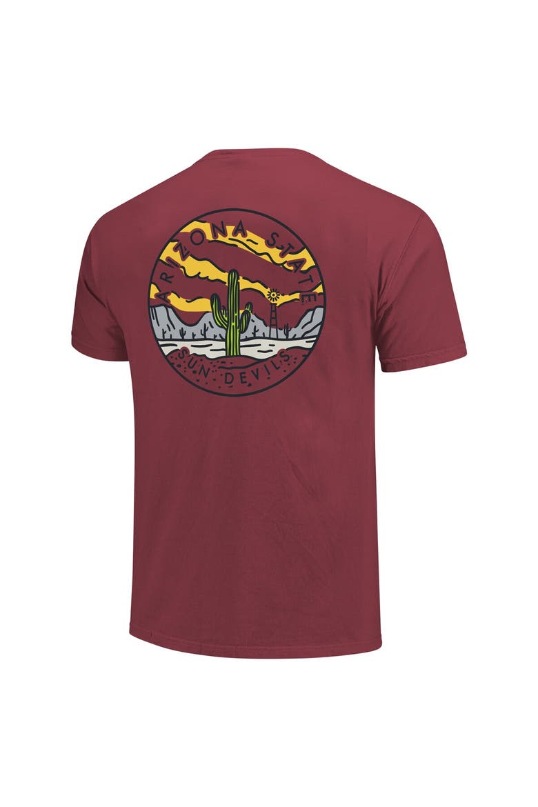 Unisex Maroon Arizona State Sun Devils Scenic Comfort Colors T-Shirt, Alternate, color, Maroon