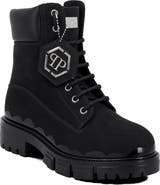 PHILIPP PLEIN Nabuk Lace-Up Boots Immersed Men