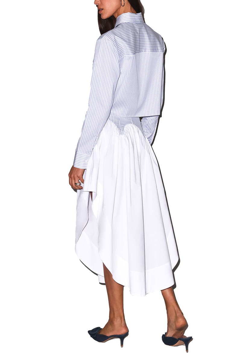 Poplin Button Down Shirt, Alternate, color, East Hampton Stripe