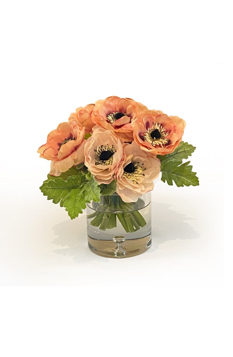 Winward Home Anemone In Glass, Main, color, Coral