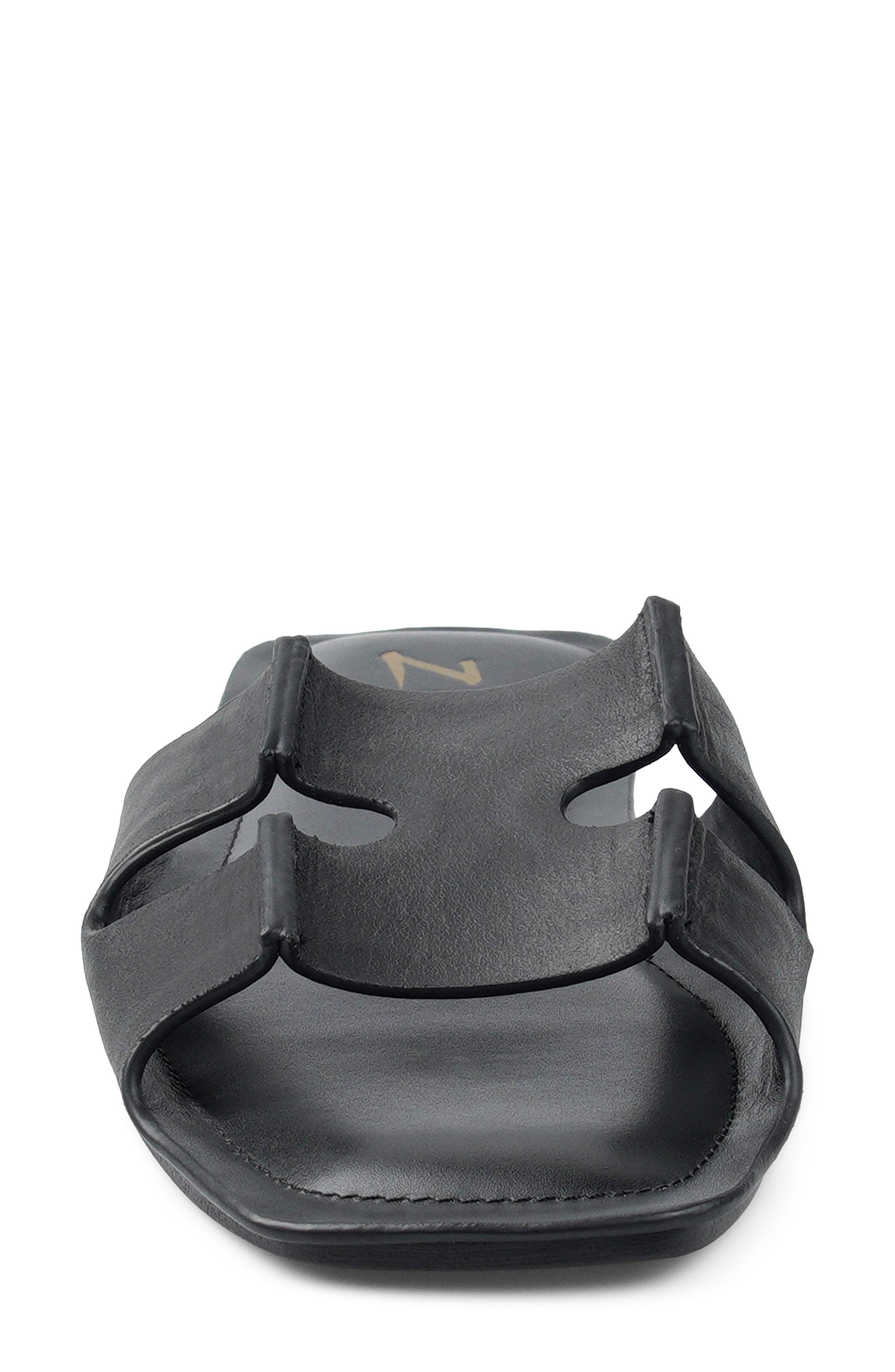 Marcie Slide Sandal, Alternate, color, BLACK LEATHER