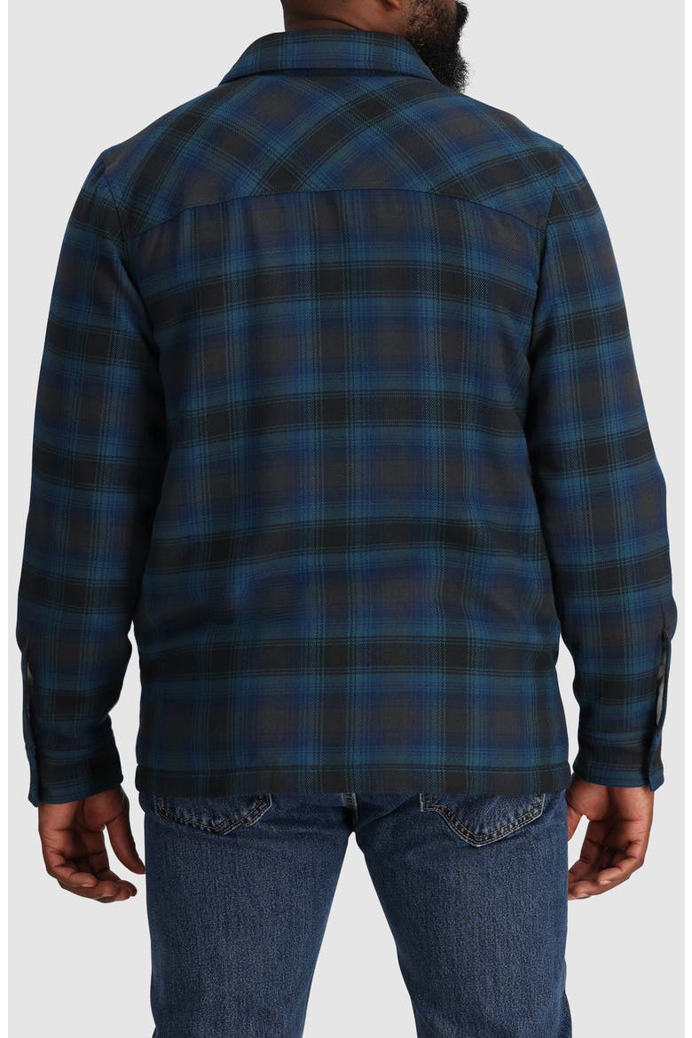 Feedback Water Resistant Shirt Jacket, Alternate, color, HARBOR PLAID